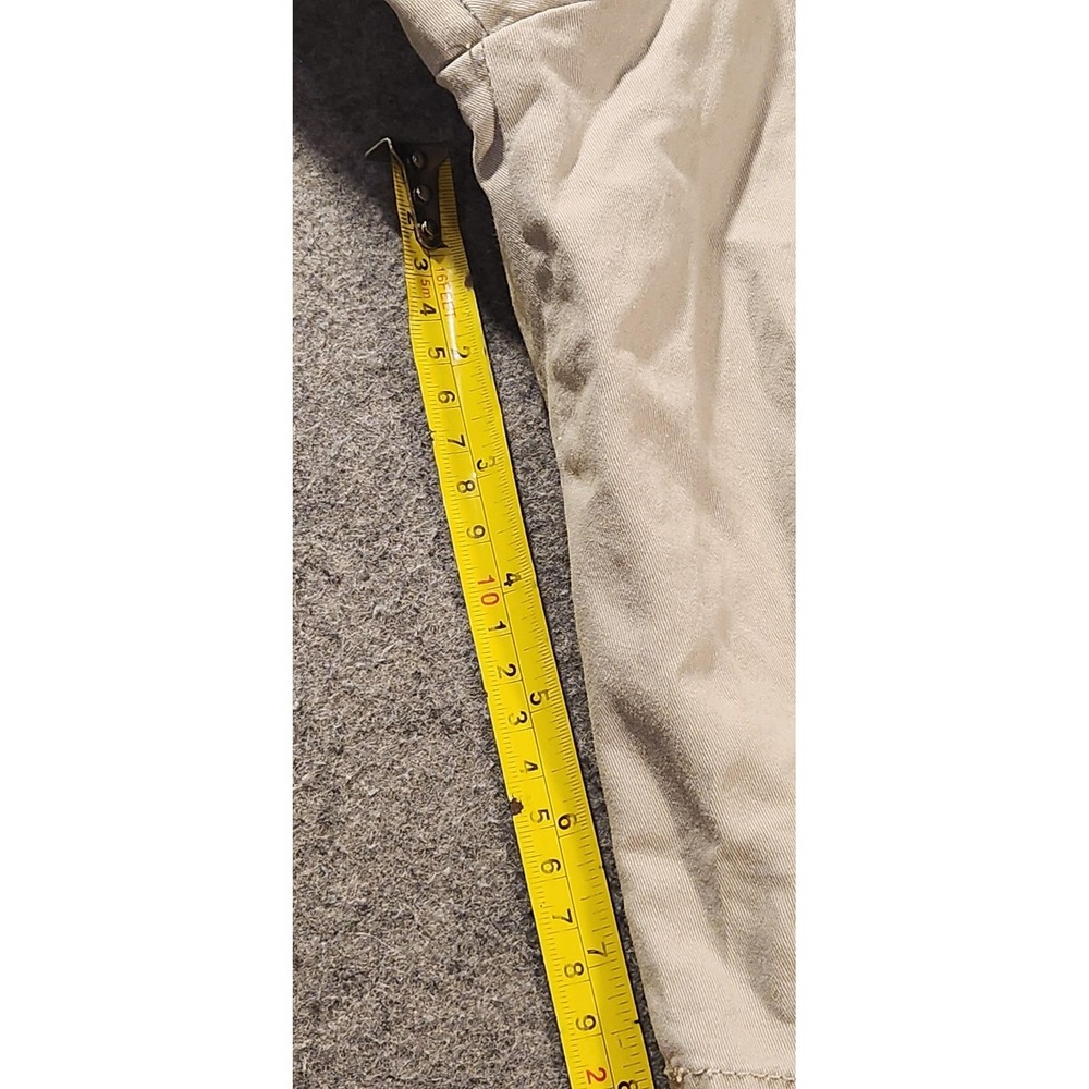 AllSaints Shorts Mens 32 Beige Chino Button Fly Flat‎ Front Summer Casual - Picture 6 of 10